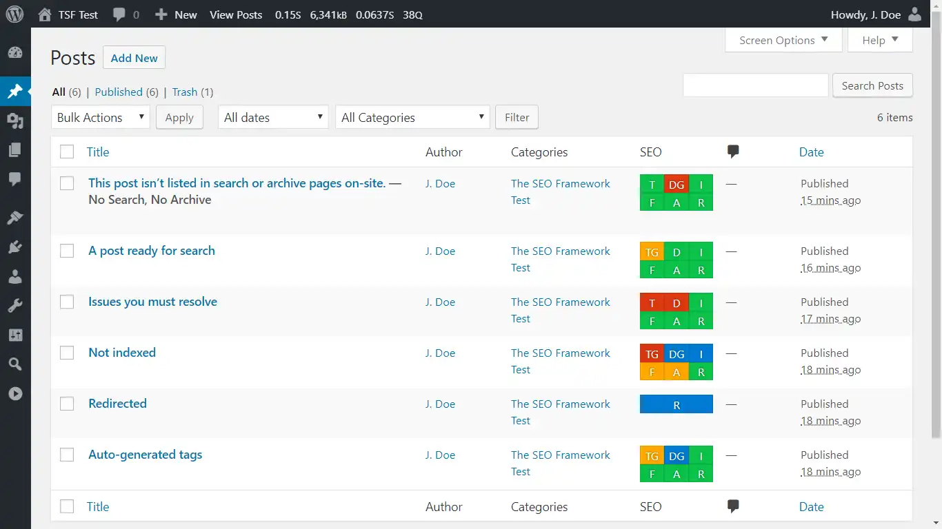 The SEO Framework plugin dashboard review by wpfixs